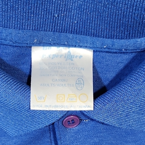 Blue Men's Polo Shirt Vintage 1986 Monteal Expo - Picture 3 of 7